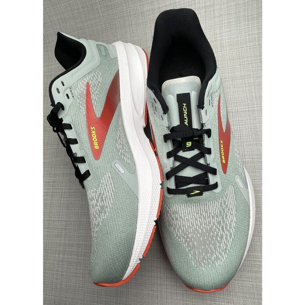 Brooks Launch 9 Cushion Athletic Running Shoes Size 9.5 Green 1203731B413 - Picture 5 of 7